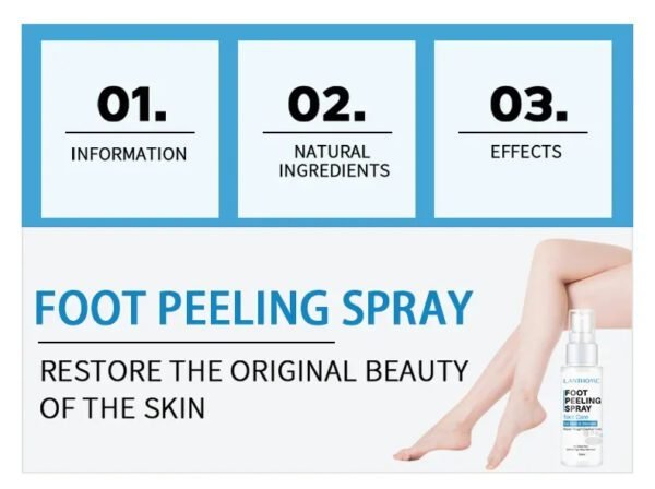 Foot Peeling Spray with Natural Essence Pedicure - Image 3