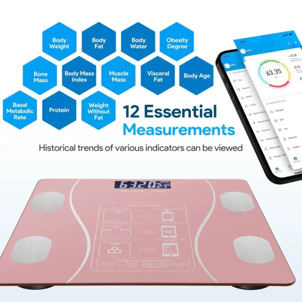 Body Fat Scale: Digital, Simple and Practical with Smartphone App - Image 3