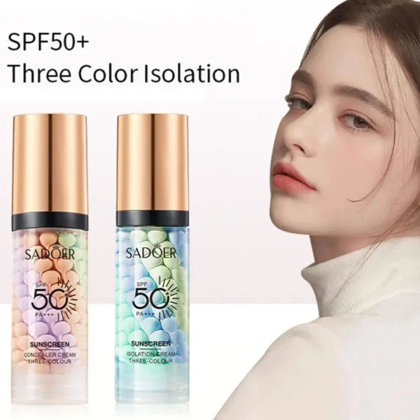 Face Makeup Primer Tri-color Contour - Image 2