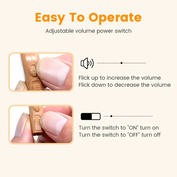 Rechargeable Hearing Aid Wireless Portable - Image 4
