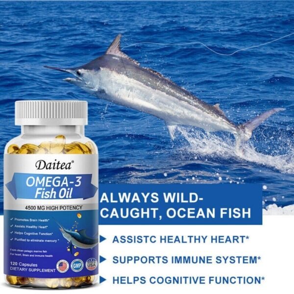 Omega 3 Capsules Highest Potency 3x Strength 4500mg - Image 3