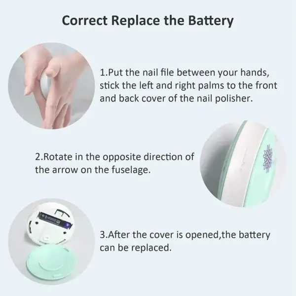 Electric Baby Nail Trimmer Infant Manicure - Image 3