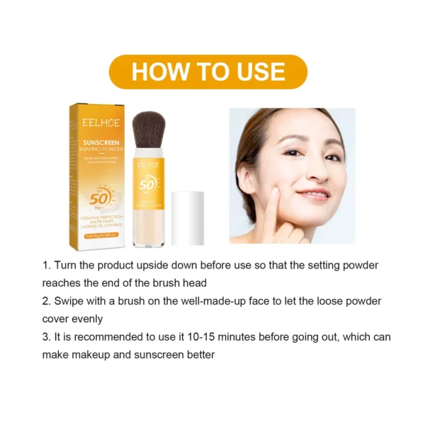 Spf50 Sunscreen Loose Powder Sunblock - Image 6
